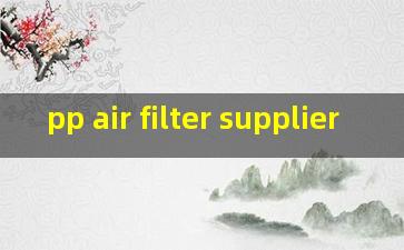 pp air filter supplier